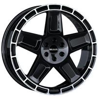 Ratlankis MAK Trek R20x9 5x108 ET 38 CB 63.4 (Gloss Black Mirror Ring) (1050 kg)