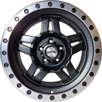 Ratlankis NANO 5942 R17x8.5 5x120 ET 0 CB 65.1 (Matt Black Polished) (1130 kg)