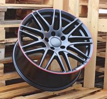 Ratlankis RACINGLINE 8102 R20x9.5 5x130 ET 50 CB 84.1 (Black Half Matt Red Lip)