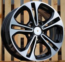 Ratlankis RACINGLINE A5208 R15x6.5 5x114.3 ET 45 CB 67.1 (Black Polished) (690 kg)