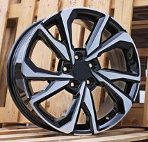 Ratlankis RACINGLINE A5563 R17x7 5x114.3 ET 45 CB 64.1 (Black Polished) (700 kg)