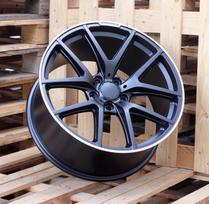 Ratlankis RACINGLINE A8221 R21x10 5x130 ET 33 CB 84.1 (Black Matt Polished Lip)