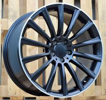 Ratlankis RACINGLINE B1048 R18x7.5 5x112 ET 44 CB 66.6 (Black Half Matt Polished Lip) (700 kg)