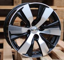 Ratlankis RACINGLINE B1081 R16x6.5 4x108 ET 18 CB 65.1 (Black Polished) (650 kg)