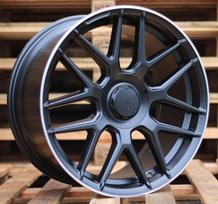 Ratlankis RACINGLINE B1258 R20x8.5 5x112 ET 38 CB 66.6 (Black Half Matt Red Lip) (1000 kg)