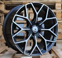 Ratlankis RACINGLINE B1449 R16x5.5 4x100 ET 30 CB 60.1 (Black Polished Half Matt) (500 kg)