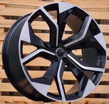 Ratlankis RACINGLINE B1637 R22x10 5x112 ET 26 CB 66.5 (Black Polished) (850 kg)