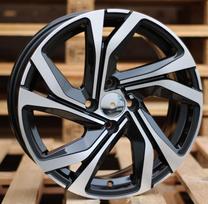 Ratlankis RACINGLINE B5762 R16x6.5 5x114.3 ET 41 CB 66.1 (Black Polished) (620 kg)
