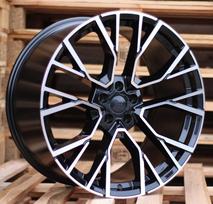 Ratlankis RACINGLINE B5769 R22x10.5 5x112 ET 43 CB 66.6 (Black Polished) (900 kg)