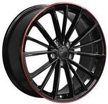 Ratlankis RACINGLINE B5937 R18x7.5 5x112 ET 51 CB 57.1 (Black Half Matt Red Lip) (700 kg)