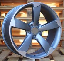 Ratlankis RACINGLINE BK217 R16x7.5 5x112 ET 45 CB 66.5 (Grey Polished Half Matt) (675 kg)