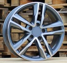 Ratlankis RACINGLINE BK424 R17x7.5 5x120 ET 50 CB 65.1 (Grey Polished) (1250 kg)