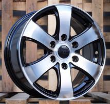 Ratlankis RACINGLINE BK747 R16x7 5x118 ET 50 CB 71.1 (Black Polished) (1400 kg)