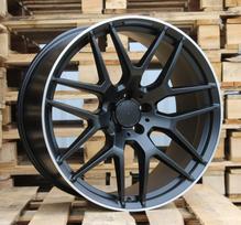 Ratlankis RACINGLINE FE115 R21x11 5x112 ET 38 CB 66.6 (Black Half Matt Polished Lip) (760 kg)