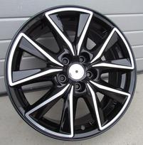 Ratlankis RACINGLINE FE173 R17x7 5x114.3 ET 50 CB 67.1 (Black Polished) (650 kg)