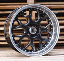 Ratlankis RACINGLINE FR762 R17x8.5 4x100 ET 20 CB 60.1 (Black Polished Lip)