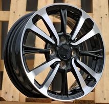 Ratlankis RACINGLINE I0360 R14x5.5 4x100 ET 40 CB 54.1 (Black Polished) (500 kg)