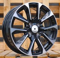 Ratlankis RACINGLINE L1666 R16x6 4x100 ET 42 CB 60.1 (Black Polished) (690 kg)