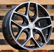 Ratlankis RACINGLINE Y0058 R17x7 5x108 ET 50 CB 63.4 (Black Polished) (725 kg)