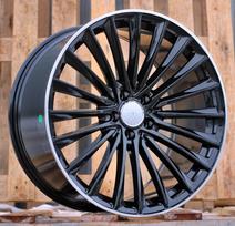 Ratlankis RACINGLINE Y5909B R20x9.5 5x112 ET 45 CB 66.6 (Black Polished Lip) (850 kg)