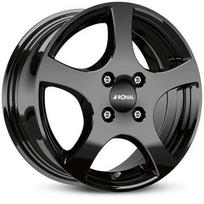 Ratlankis RONAL R14x6 4x100 ET 30 CB 57 (Jet Black Front Polished)