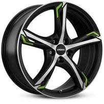 Ratlankis RONAL R20x8.5 5x114 ET 50 CB 82 (Jet Black Matte Front Polished)
