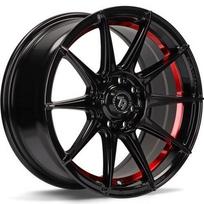 Ratlankis SEVENTY9 R15x7 4x100 ET 35 CB 67 (Black Glossy Red Inner Lip) (500 KG kg)