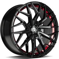 Ratlankis SEVENTY9 SV-C BGRIL- Black Glossy Red Inner Lip R17x7.5 5x114.3 ET 40 CB 73.1 (Bgril Black Glossy Red Inner Lip) (680 kg)