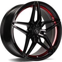 Ratlankis SEVENTY9 SV-A BGRIL- Black Glossy Red Inner Lip R18x8 5x114.3 ET 40 CB 73.1 (Bgril Black Glossy Red Inner Lip) (700 kg)