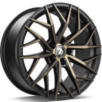 Ratlankis SEVENTY9 R18x8 5x120 ET 33 CB 72 (Black Glossy Gold Front) (690 KG kg)