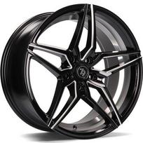 Ratlankis SEVENTY9 R18x9 5x120 ET 35 CB 72 (Black Glossy Window Inner Lip) (700 KG kg)