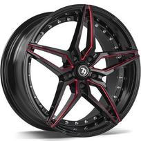 Ratlankis SEVENTY9 R19x8.5 5x120 ET 30 CB 74 (Black Glossy Milled Red) (735 KG kg)