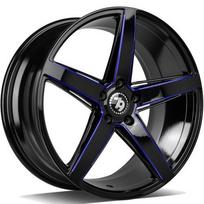 Ratlankis SEVENTY9 R19x9.5 5x112 ET 38 CB 66 (Black Glossy Milled Blue) (815 KG kg)