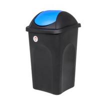 Šiukšliadėžė rūšiavimui 60 l juoda/mėlyna 39x39x68 cm MULTIPAT 70204 Stefanplast