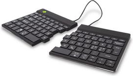 R-Go Split Break two-piece ergonomic keyboard, wireless, black (RGOSBNDWLBL)