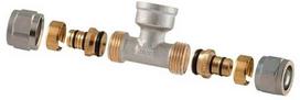Tdm_Brass Išardom. užveržiamas trišakis, 16 mm x 1/2", vidin. srieg.
