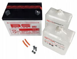 AKUMULIATORIUS SU RŪGŠTIES ELEKTROLITU 12V 24Ah KAIRĖJE PLIUSAS 196 mm x 131 mm x 184 mm
