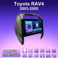 2 DIN Android automobilio radijas, skirtas Toyota RAV4 2003-2005 daugialypės terpės grotuvo galvos blokas Stereo GPS navigacija WIFI 1+16GB 1+16GB