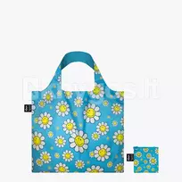 LOQI pirkinių krepšys „SMILEY Flowers Aquarius Small Recycled Bag“, S dydis