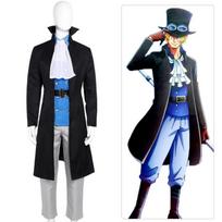 Karštas japonų anime ONE PIECE Cosplay kostiumas Sabo Visas komplektas Uniformos Cosplay kostiumai Helovino karnavalo vakarėlio Cosplay kostiumai S smėlis