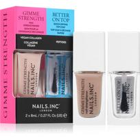 Nails Inc. Gimme Strength & Better On Top nagų lakų rinkinys