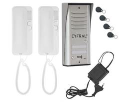 Audio telefonspynės komplektas CYFRAL COSMO R-2 sidabro splavos