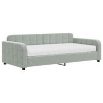 Sofa-lova vidaXL, 100x200 cm, pilka