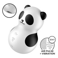 Satisfyer Pocket Panda - klitorio stimuliatorius bangų technologija - juodas