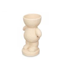 Vaza keramikinė dramblio kaulo spalvos 12x16x25 cm Giftdecor 94229