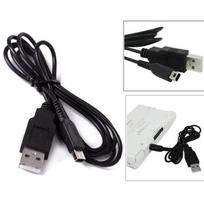 USB įkroviklis, skirtas Nintendo 3ds elektros laidų kabeliams / dsi / dsi ll / xl juodas