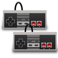Žaidimų pultelis - Twitfish - Nintendo NES Classic Mini 2016 - 2 vnt. pakuotė - Laidinis - 1,8 m kabelis pilka