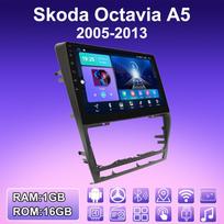 2 DIN „Android“ automobilio radijas, skirtas „Skoda Octavia A5 2005-2013“ daugialypės terpės grotuvo galvos blokas Stereo GPS navigacija WIFI 1+16GB 1+16GB