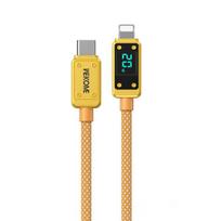 Įkrovimo ir duomenų kabelis - WEKOME - WDC-08 - USB-C į Lightning - 20W - 1 m (Auksinė)