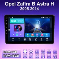 2 DIN Android automobilio radijas, skirtas Opel Zafira B Astra H 2005-2014 Multimedijos grotuvas galvos blokas Stereo GPS navigacija WIFI 1+16GB 1+16GB